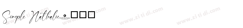 Simple Nathalie字体转换